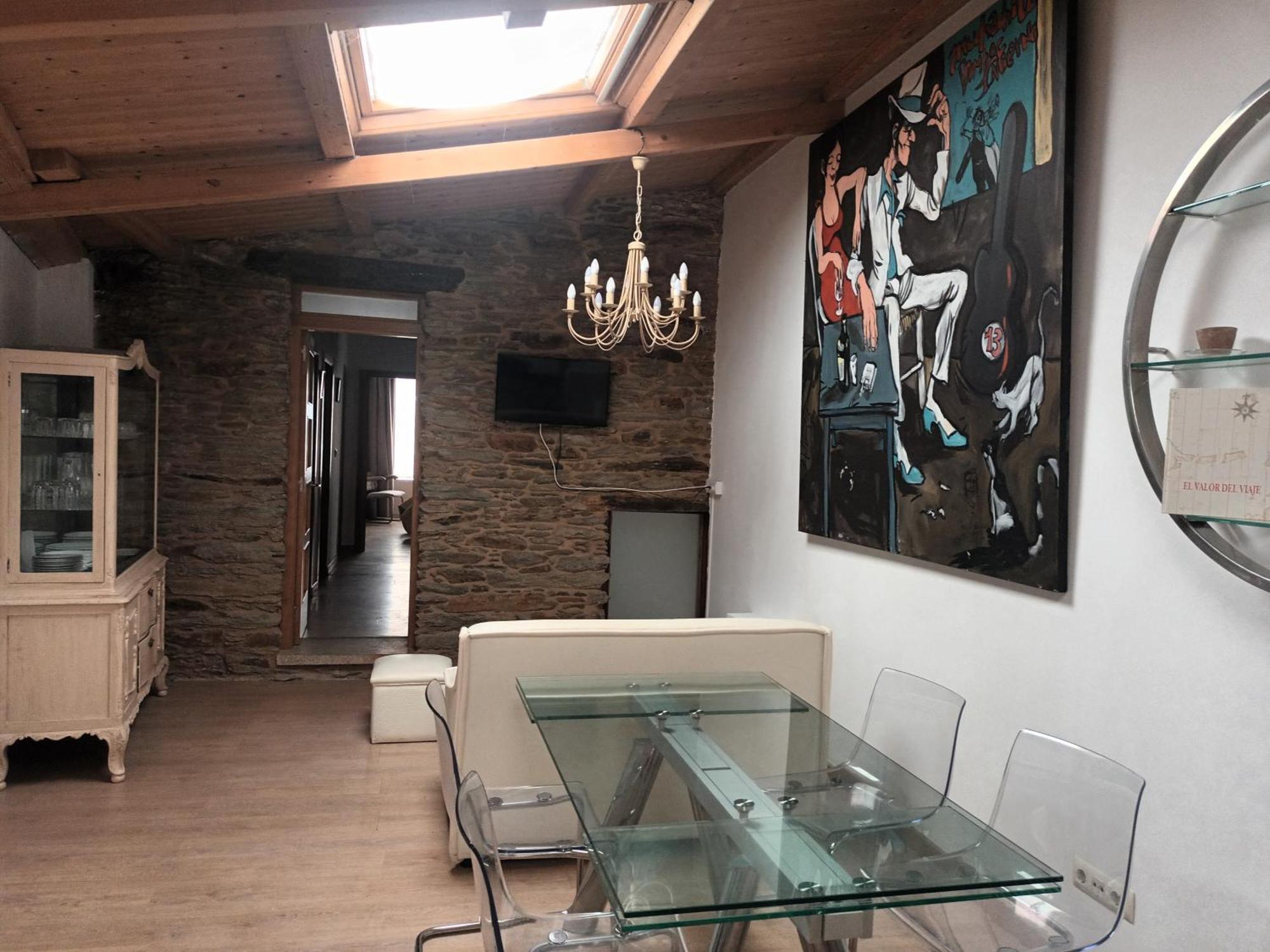 Apartamento Cafe Teatro Arzua Ngoại thất bức ảnh